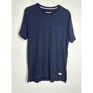 Superdry Polka Dots Men’s T-shirt Navy Blue Size M